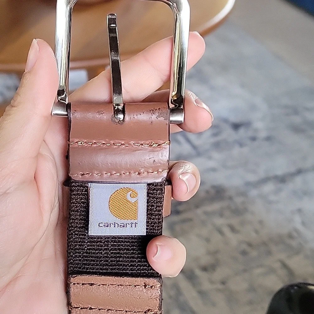 CARHARTT Men's Brown Leather Belt Sz 46